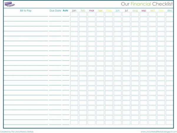 Free Bills Spreadsheet throughout Monthly Bill Spreadsheet Template