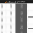 Free Bitconnect Compounding Spreadsheet Within 54 Unique Pictures Of Bitconnect Reinvest Spreadsheet