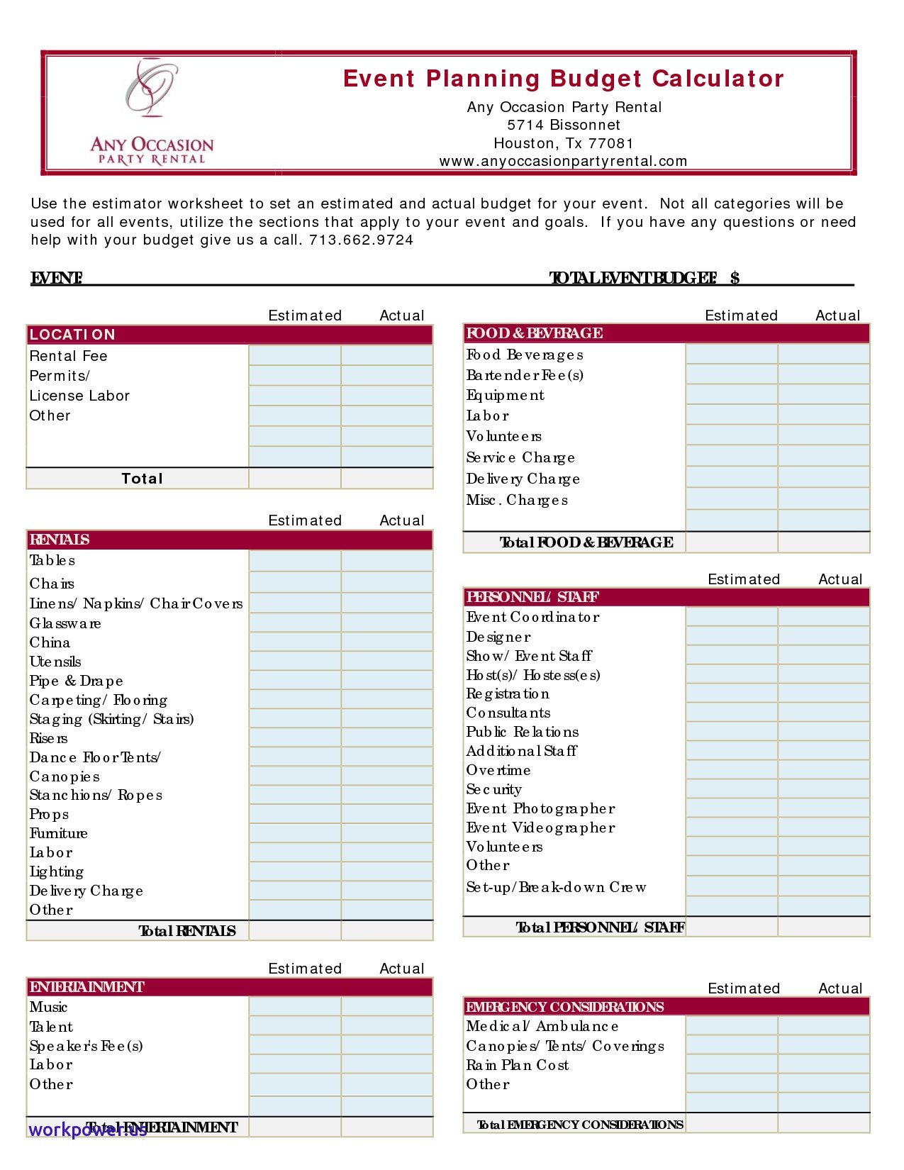 template for home budget spreadsheet