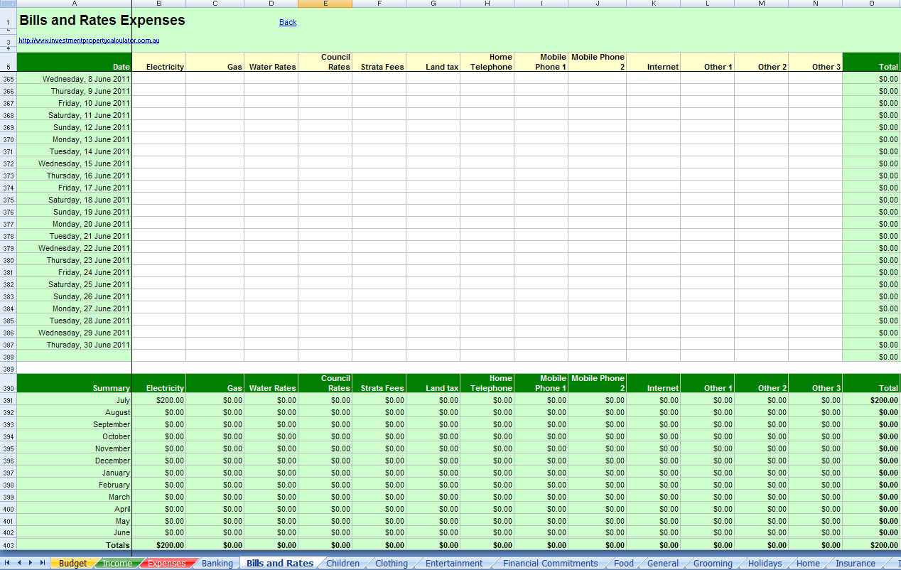 Free Budget Planner Spreadsheet In Free Comprehensive Budget Planner Spreadsheet Excel