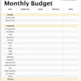 Free Budget Spreadsheet Pertaining To Free Printable Budget Worksheet Template Templates In Excel For Any