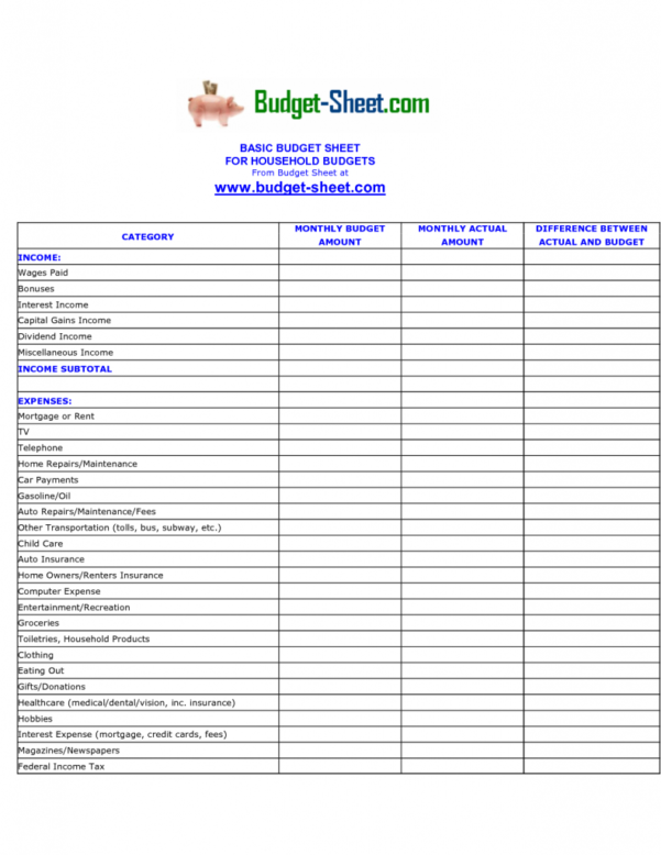 Free Business Income And Expense Spreadsheet for Small Business Income
