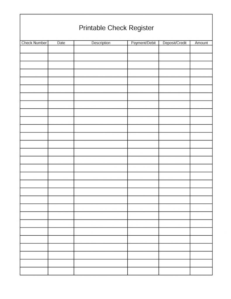 Free Checking Account Spreadsheet Intended For Free Printable Check Register Sheets Pinpicshy Photoshop