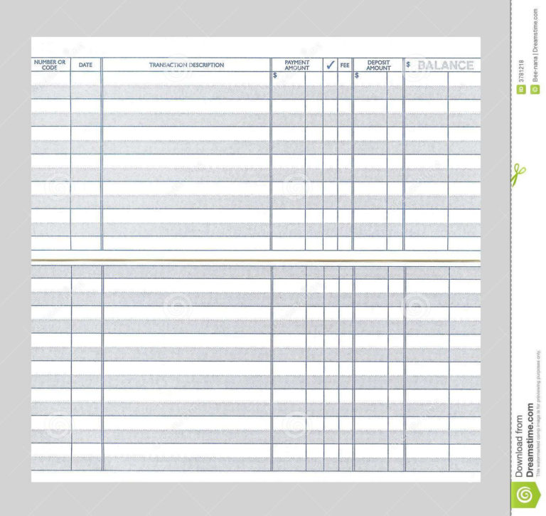 Free Checking Account Spreadsheet With Regard To Free Electronic 