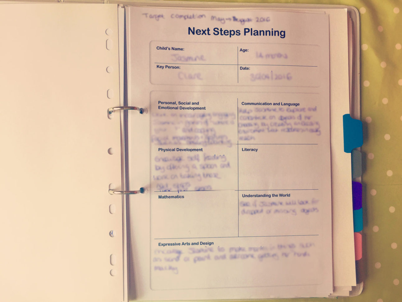 Free Childminding Accounts Spreadsheet Within How I Organise My Learning Journeys  Clare's Little Tots