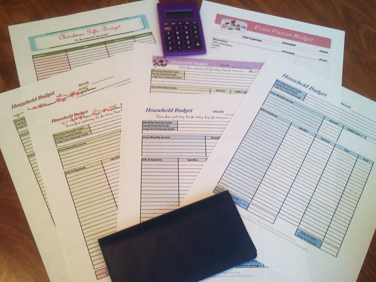 Free Download Household Budget Spreadsheet Inside Free Printable Budget Worksheets
