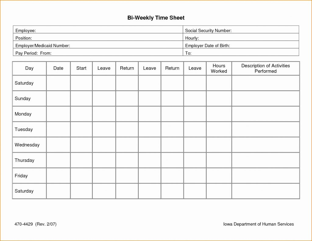 Free Employee Time Tracking Spreadsheet In Free Employee Time Tracking Spreadsheet Unique Weekly Timesheet
