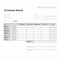 Free Employee Time Tracking Spreadsheet Pertaining To Employee Timesheet Spreadsheet And Weekly Template Free With Sample