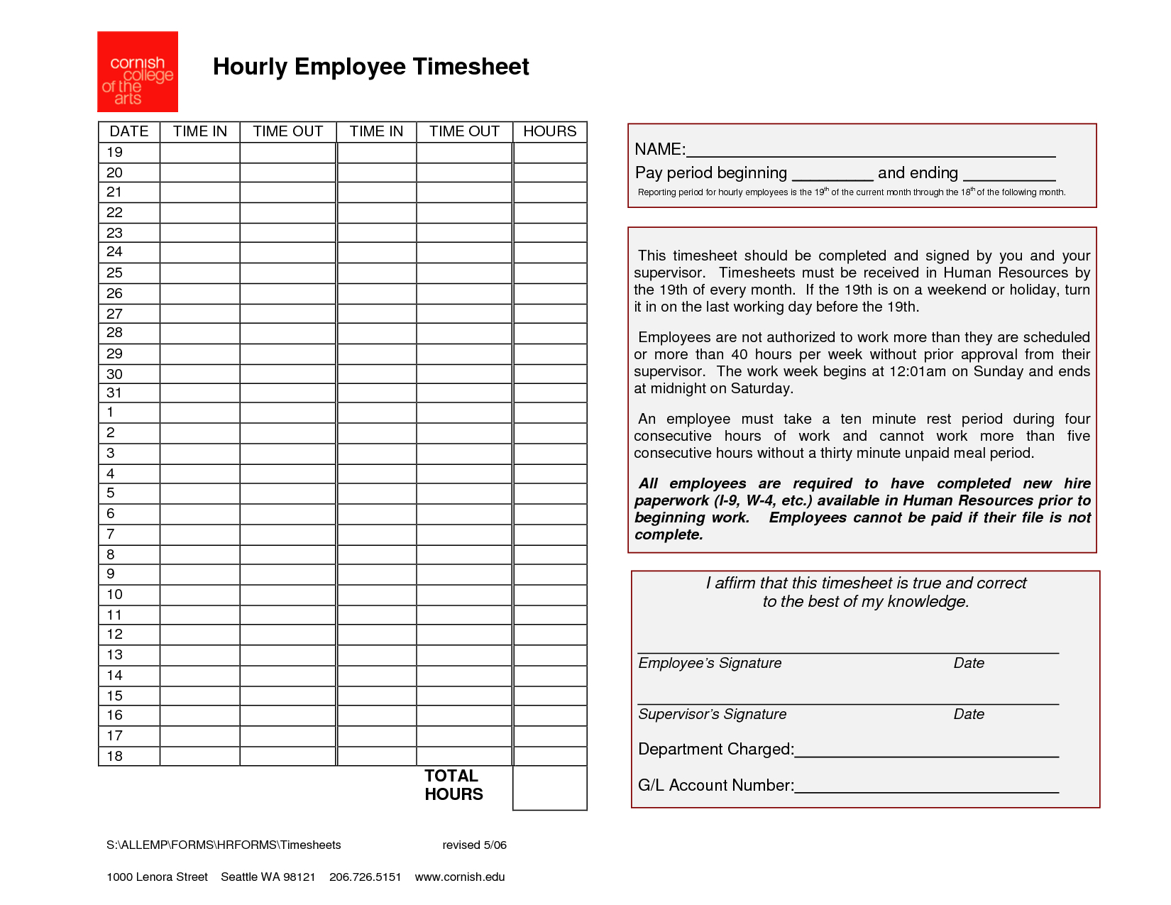 Free Employee Time Tracking Spreadsheet Pertaining To Free Employee