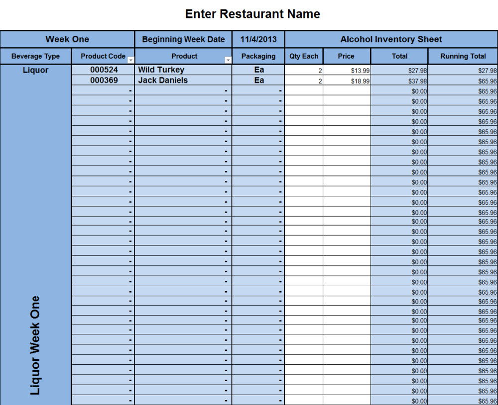 Invoice Inventory Excel Excel Templates