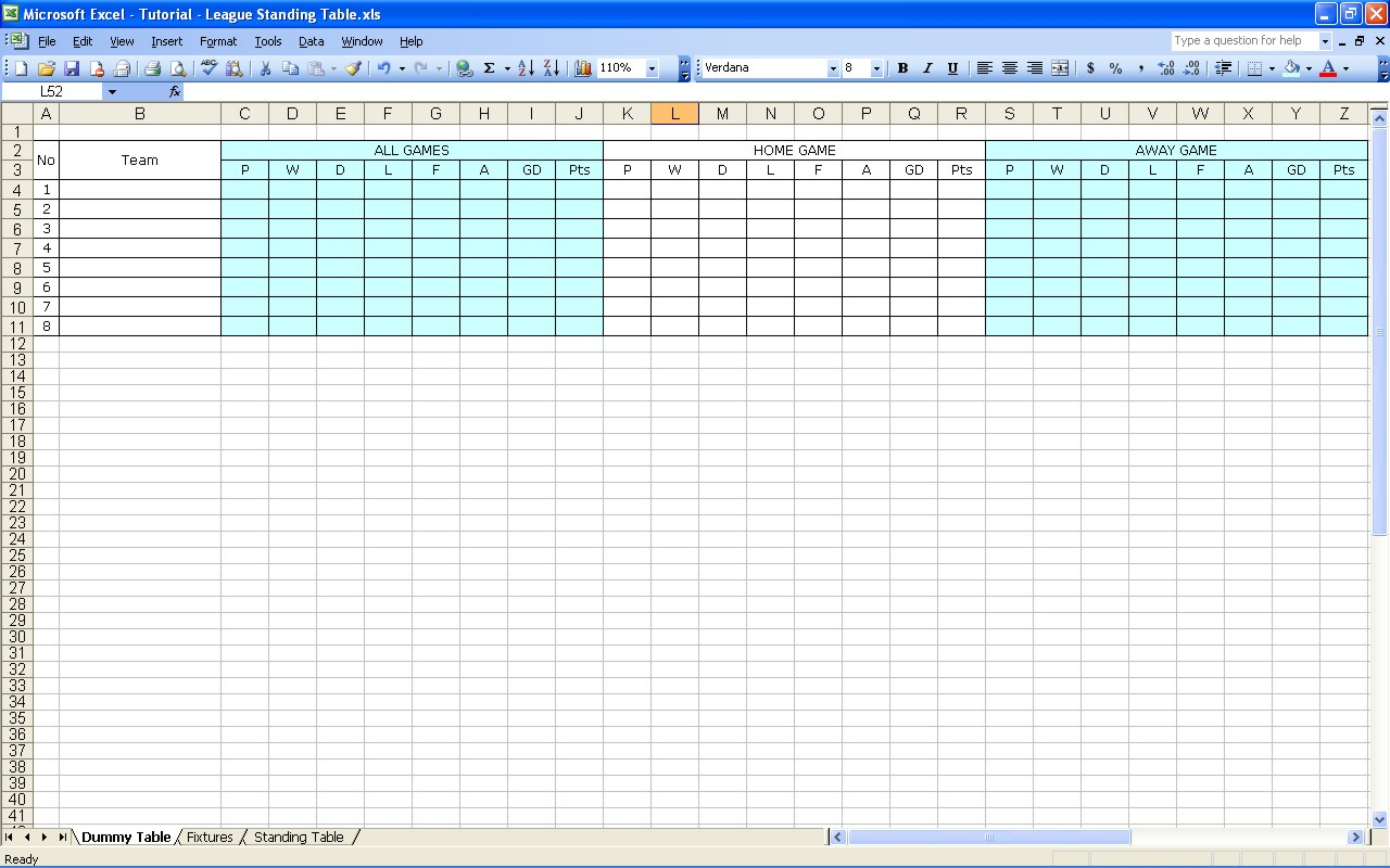 Free Football Pontoon Spreadsheet in Create Your Own Soccer League Fixtures And Table  Excel Templates