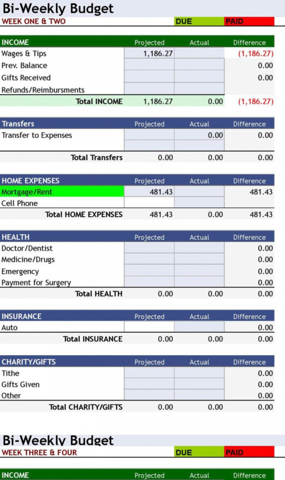 Free Household Budget Excel Spreadsheet Template With Regard To 022 Weekly Family Budget Unique Design Simple Personal Bud