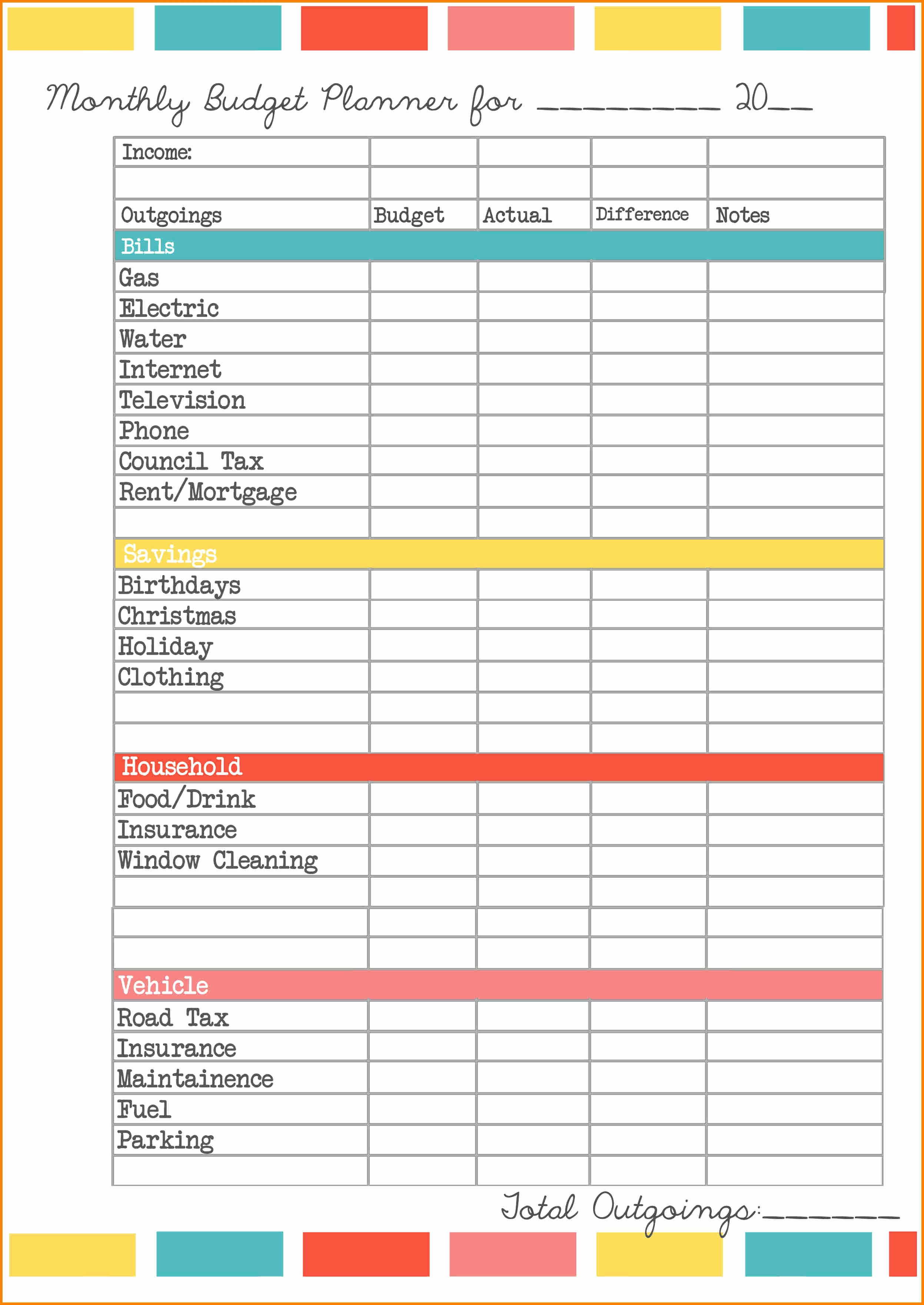 Free Household Expenses Spreadsheet With Business Expense Spreadsheet Template Free Monthly Small