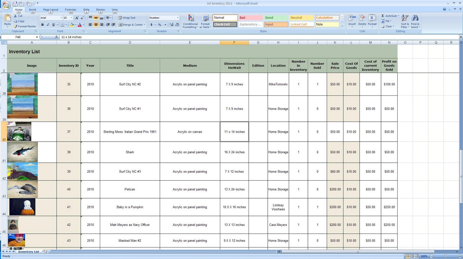 Small business inventory buying