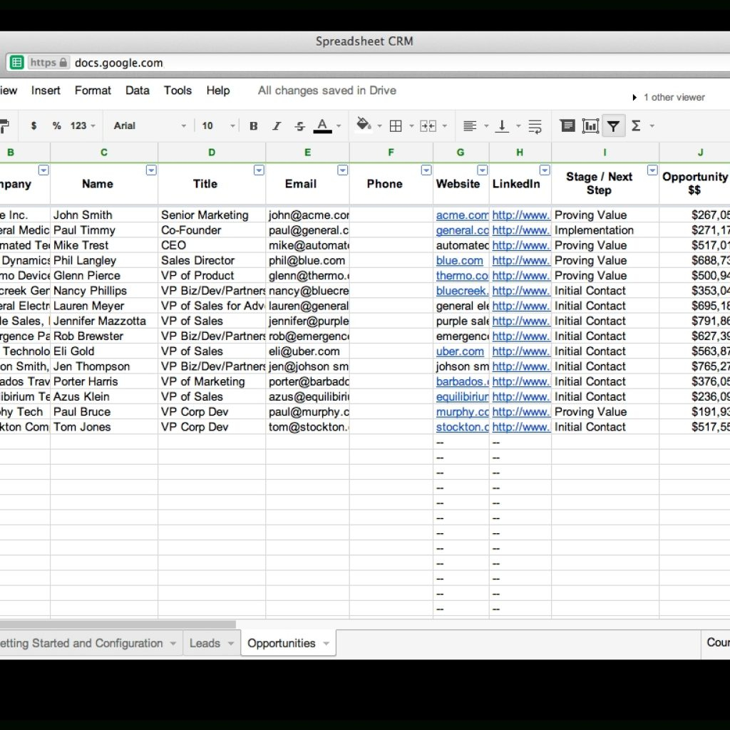 Free Lead Tracking Spreadsheet Template Db excel