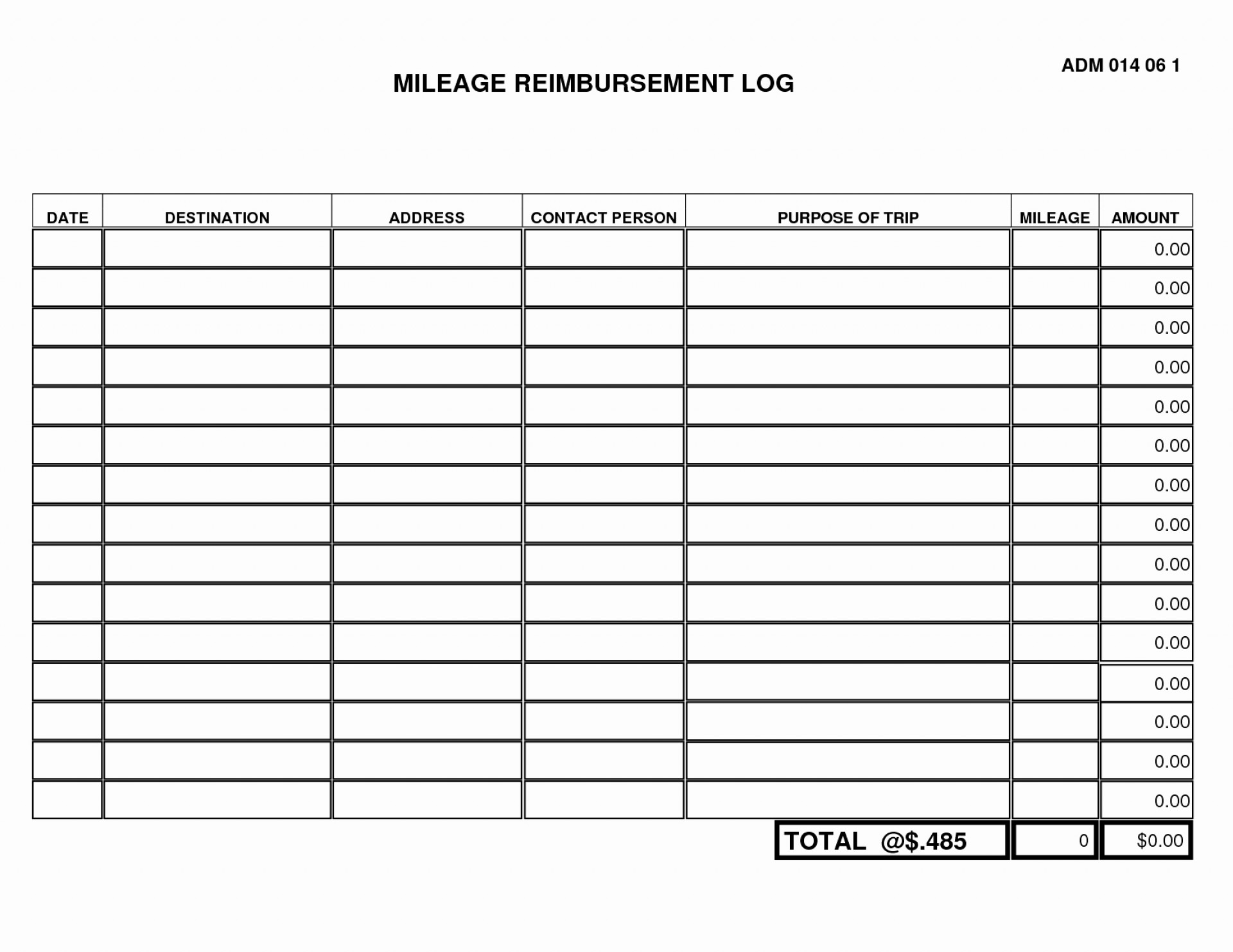 Free Mileage Log Spreadsheet Pertaining To Ic Month Mileage Log