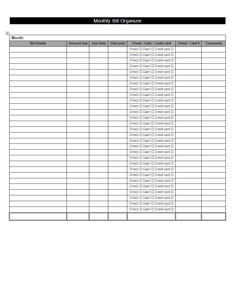 Free Monthly Bill Organizer Spreadsheet Inside Monthly Bill Organizer Template Word Spreadsheet Free Excel Free Monthly Bill Organizer Spreadsheet Inside Monthly Bill Organizer Template Word Spreadsheet Free Excel