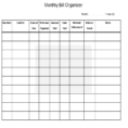 Free Monthly Bill Organizer Spreadsheet With Bill Payment Organizer Template Excel Monthly Free Paying Word