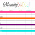 Free Monthly Budget Spreadsheet For Monthly Budget Spreadsheet Free  Okodxx