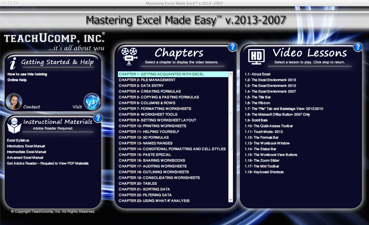 Free Online Excel Spreadsheet Tutorial Pertaining To Excel Training Tutorial Free Online For Excel 2013