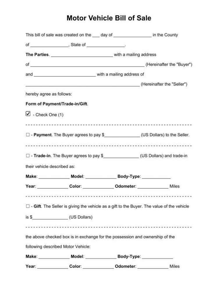 Free Printable Spreadsheet For Bills Inside Free Printable Vehicle Bill Of Sale Template And Free Vehicle Bill