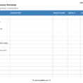 Free Printable Spreadsheet Forms Throughout Household Inventory Spreadsheet And Best Photos Of Printable