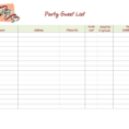 Free Printable Spreadsheet Throughout Spreadsheet Free Printable Wedding Guest List Template Sheet Form
