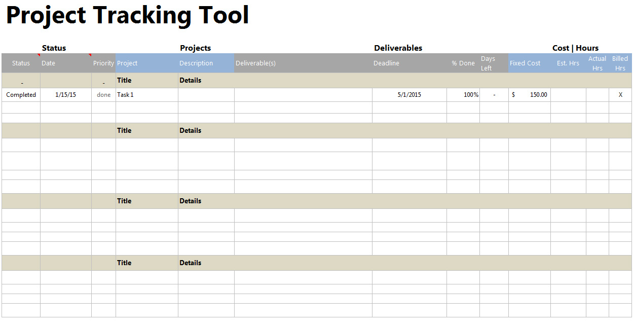 Free Project Tracking Spreadsheet in Freeoject Budget Tracking Spreadsheet Expense Template Time Tracker