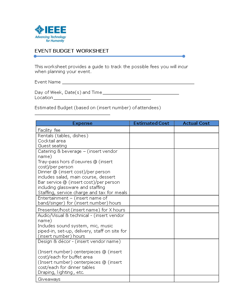 Free Restaurant Budget Spreadsheet With Free Restaurant Operating 