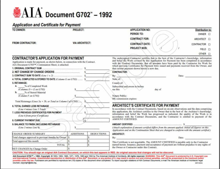 Aia Excel Template Free