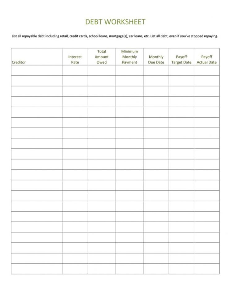 Free Spreadsheet Forms With 38 Debt Snowball Spreadsheets Forms Calculators 100521005210052 Free
