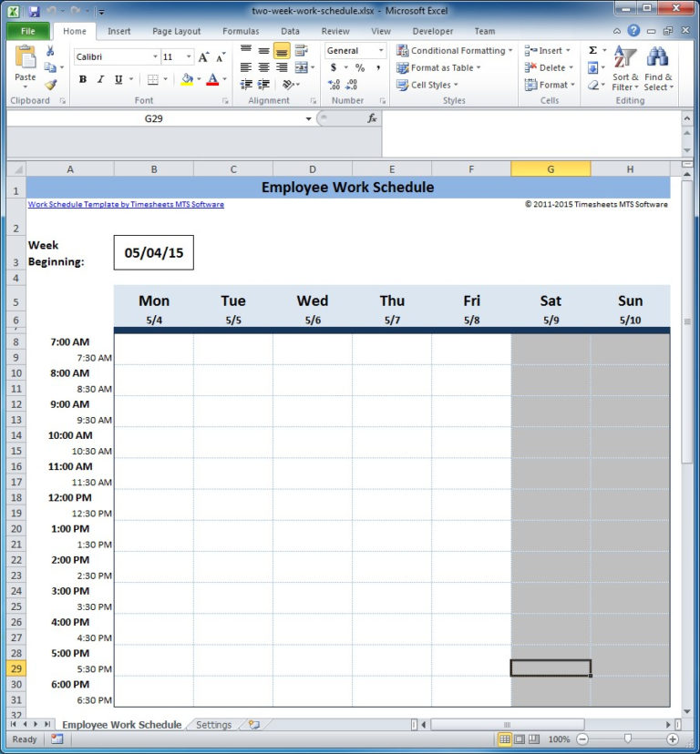 Free Staff Rota Spreadsheet regarding Free Employee And Shift Schedule ...