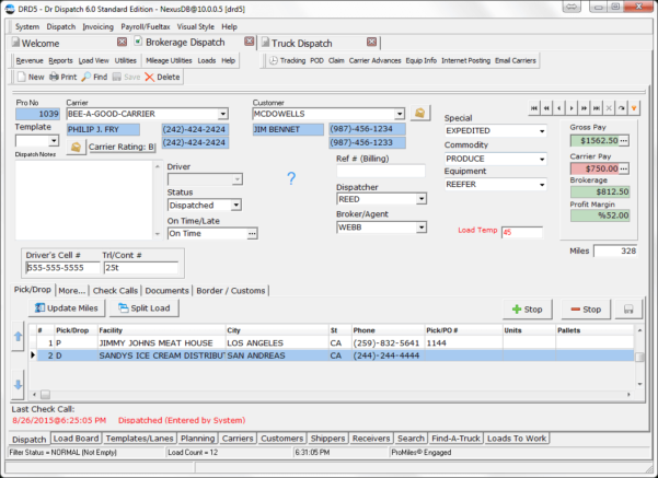 Free Truck Dispatch Spreadsheet Spreadsheet Downloa free truck dispatch ...