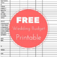 Free Wedding Planning Spreadsheet Inside Spreadsheet Free Wedding Planning Budget Checklist Printable