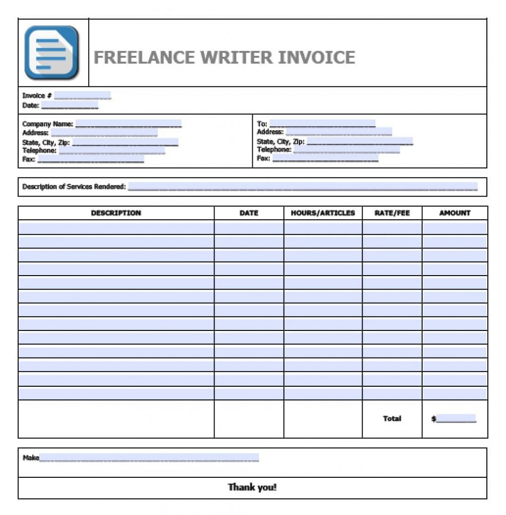 Freelance Spreadsheet Work Inside Work Invoice Sample Freelance Writer Template Bonsai Spreadsheet Pdf