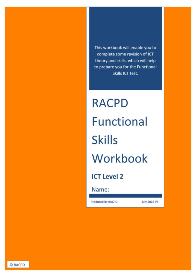Functional Skills Ict Level 2 Spreadsheet Pertaining To Fs Ict Workbook V5Jane  Issuu