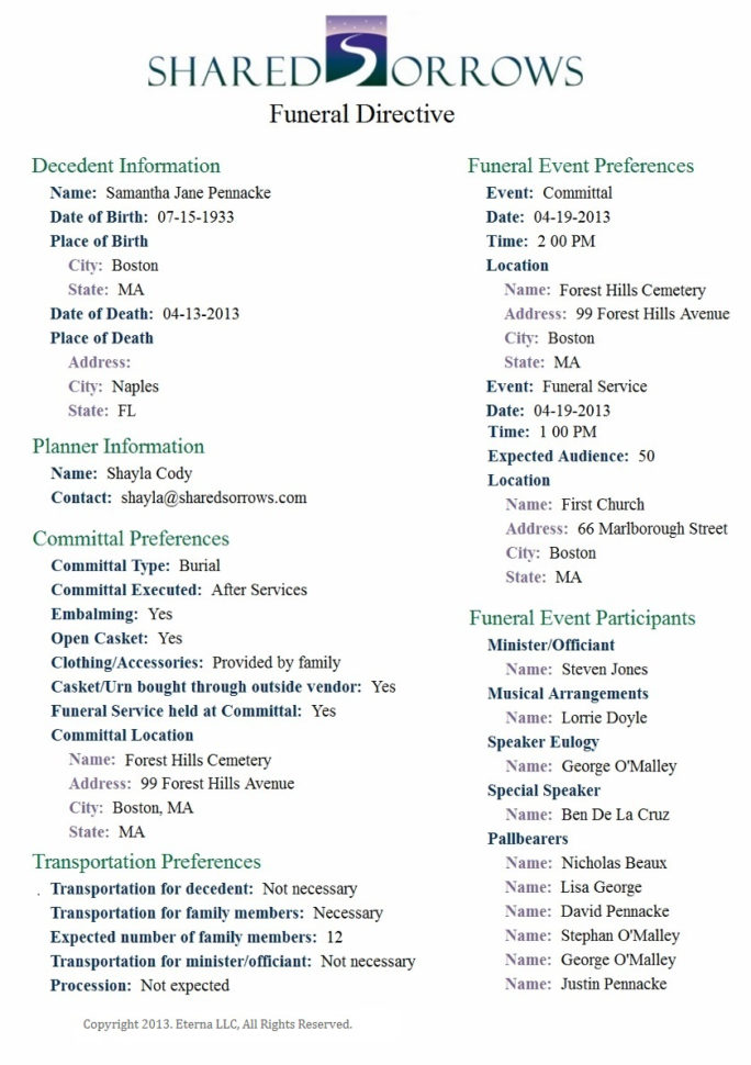 Funeral Cost Spreadsheet Intended For Funeral Planning Worksheet Free Sample Worksheets