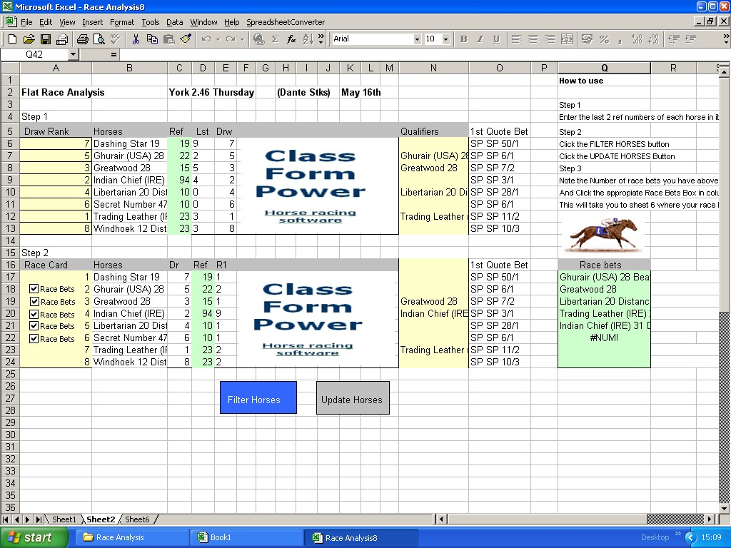 Golf Calcutta Auction Spreadsheet Pertaining To Racing Betting: Horse Racing Betting Excel Spreadsheet