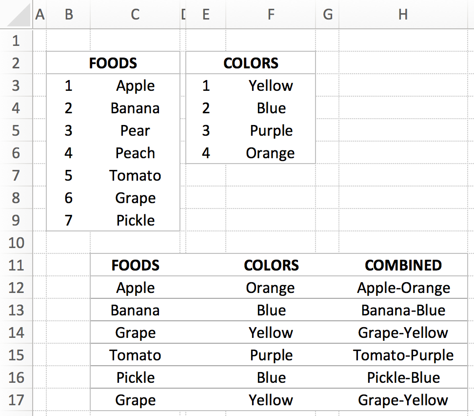 Golf Pairings Spreadsheet With Randomly Merge Lists In Excel The 