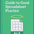 Good Spreadsheet Pertaining To The Visual Guide To Good Spreadsheet Practice