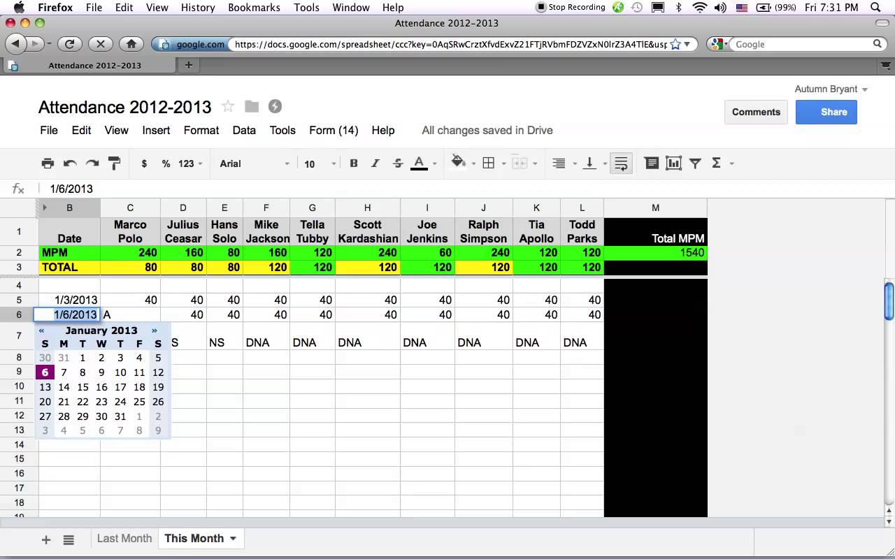 google-docs-shared-spreadsheet-db-excel