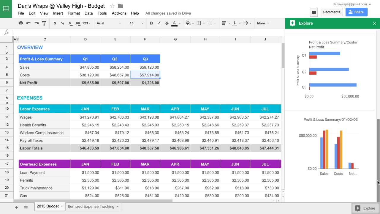 google docs spreadsheet tutorial