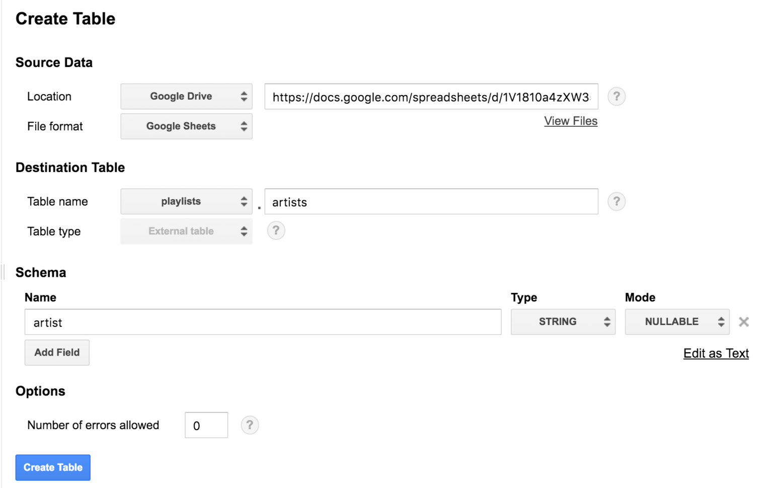 Google Drive Spreadsheet For Bigquery Integrates With Google Drive  Google Cloud Blog