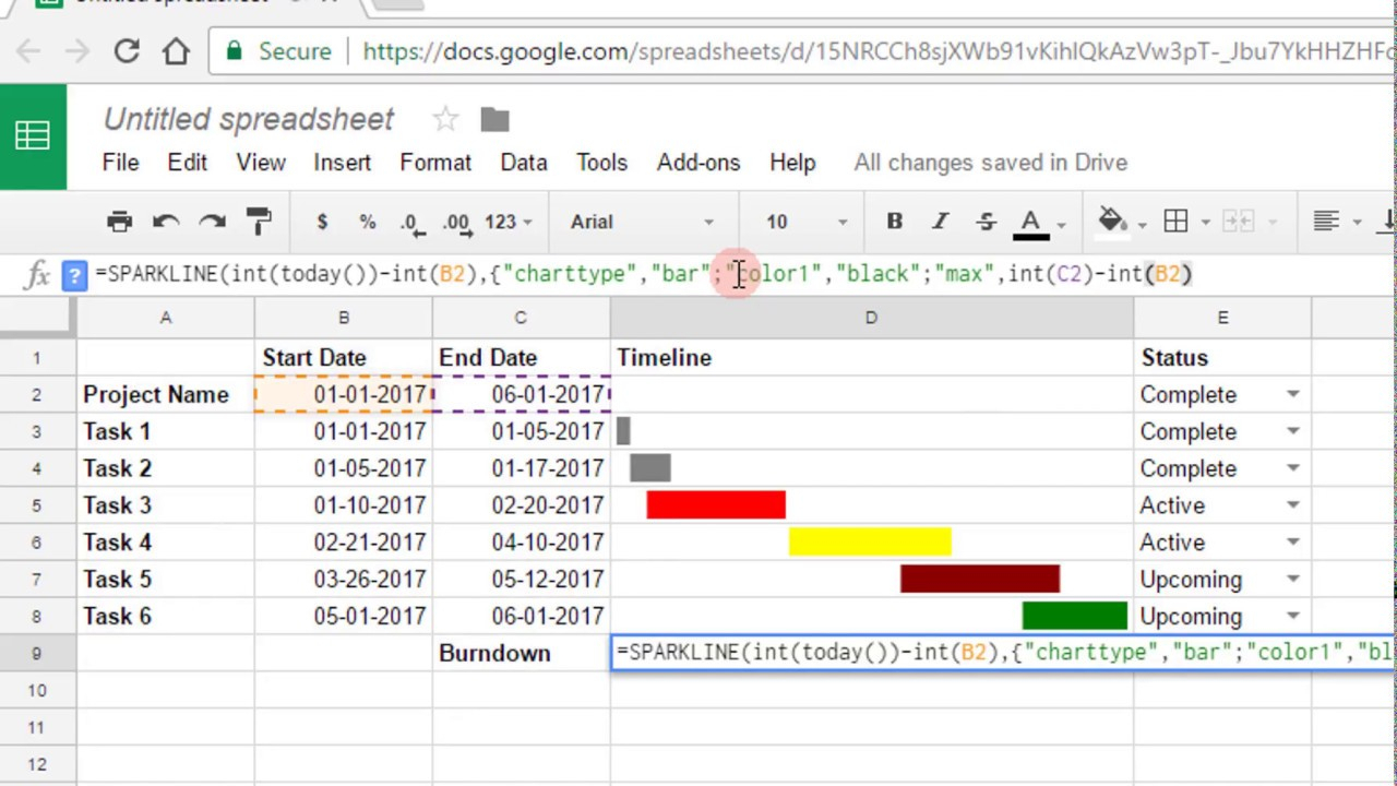 Gantt Chart Excel Google Spreadsheet Excel Templates