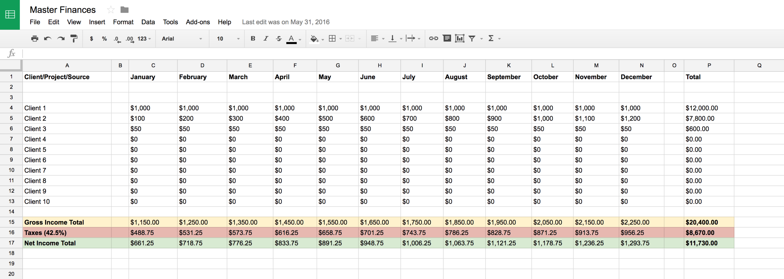 Google Finance Spreadsheet Within Master Financial Spreadsheets  Products  Matt Olpinski  Ui + Ux