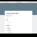 Google Spreadsheet Api Java Example Within How To Use Google Sheets And Google Apps Script To Build Your Own