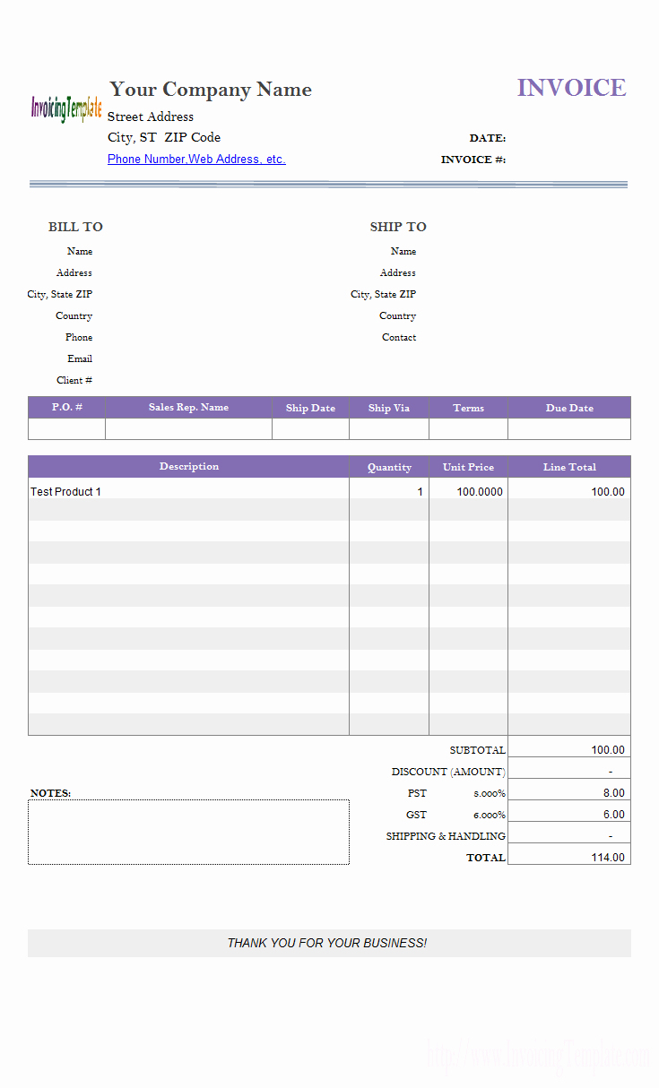 google sheet professional invoice template