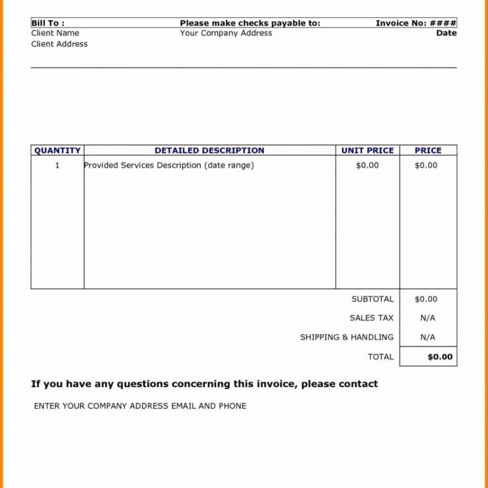 Google Spreadsheet Invoice Template inside Awesome 27 Illustration ...