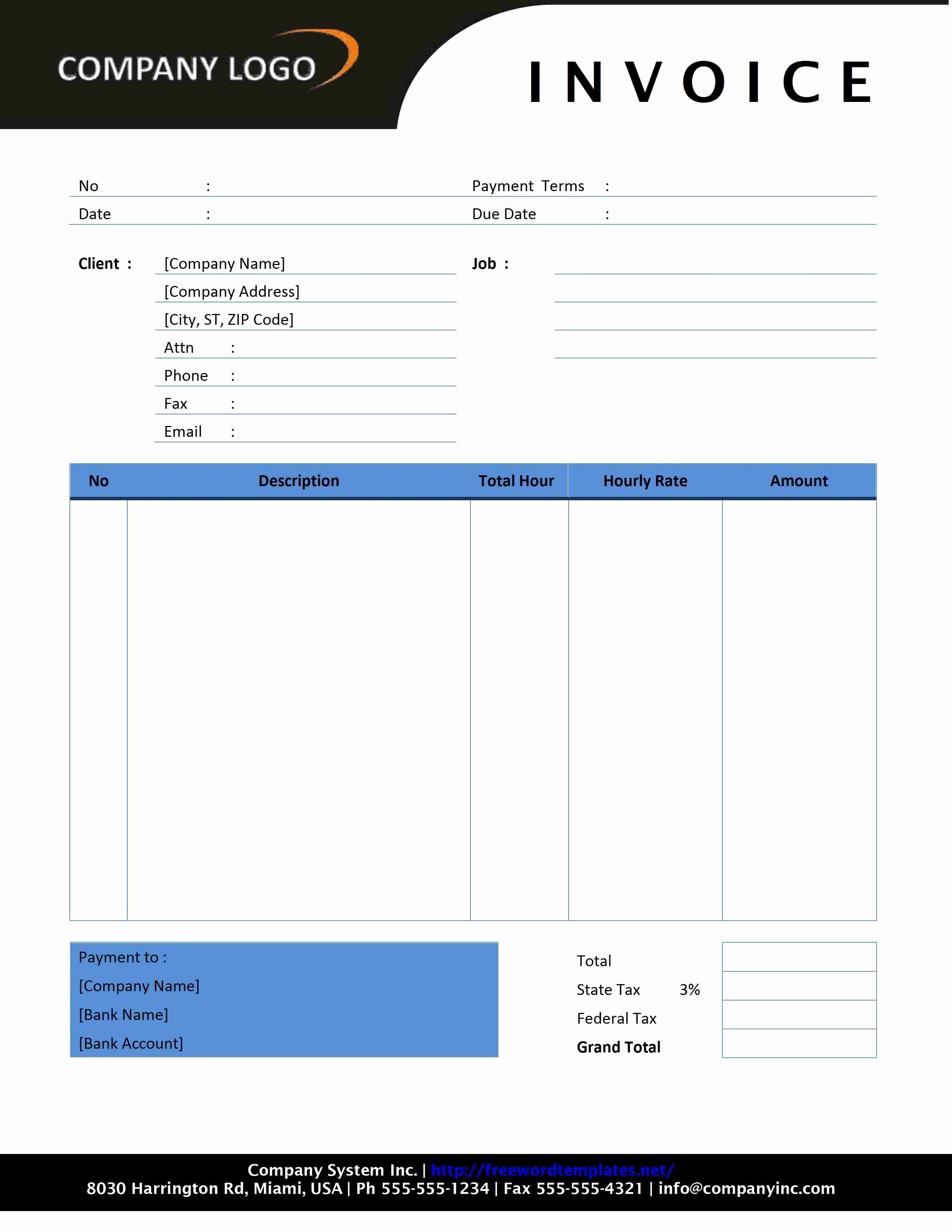 google invoice template