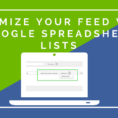 Google Spreadsheet Maken With Optimaliseer Je Feed Met Google Spreadsheet Lijsten